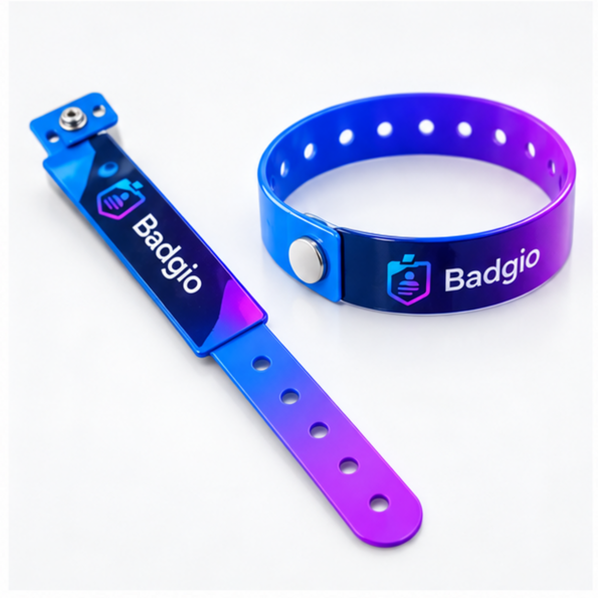 Custom PVC vinyl wristband, feature highlight view