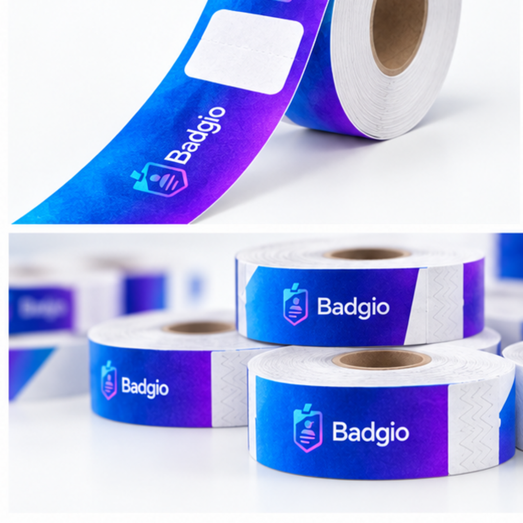 Custom thermal paper wristband, additional product view