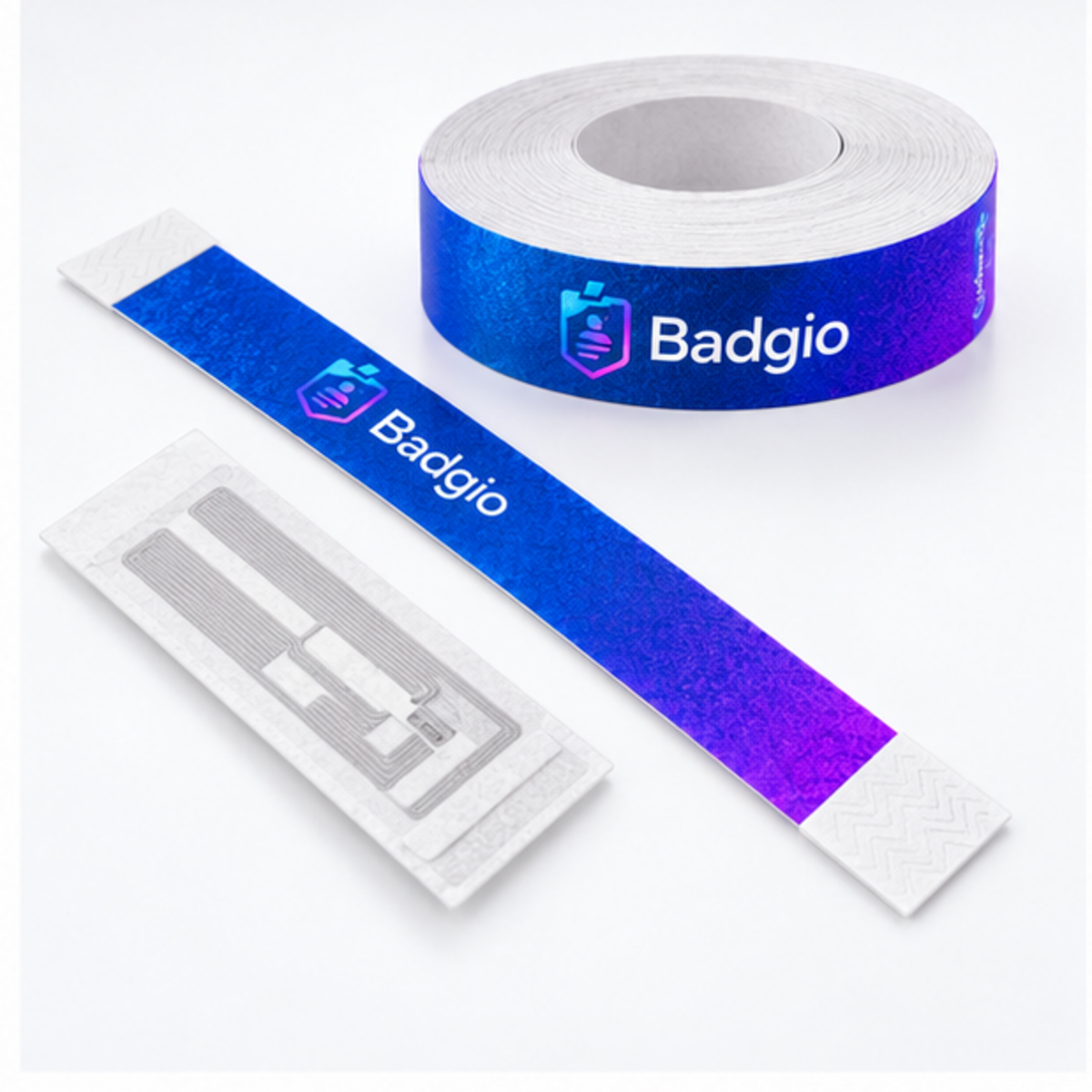 Custom UHF RFID Tyvek wristband, additional product view