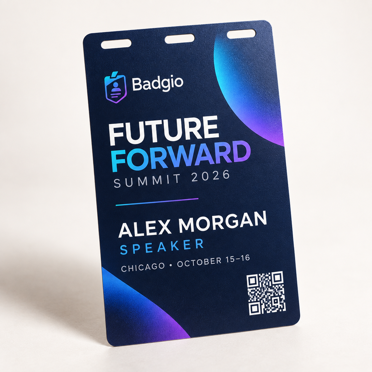 Custom event badge